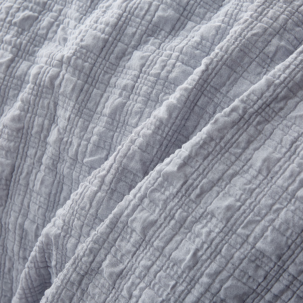 Accessorize Augusta Grey Ruched Quilt Cover Set Double