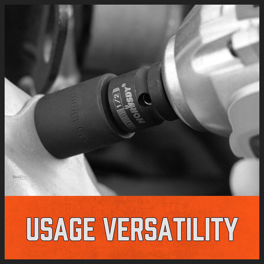 HORUSDY 5Pcs Impact Socket Adapter Set Socket Reducer 1/4 3/8 1/2 Inch Drive