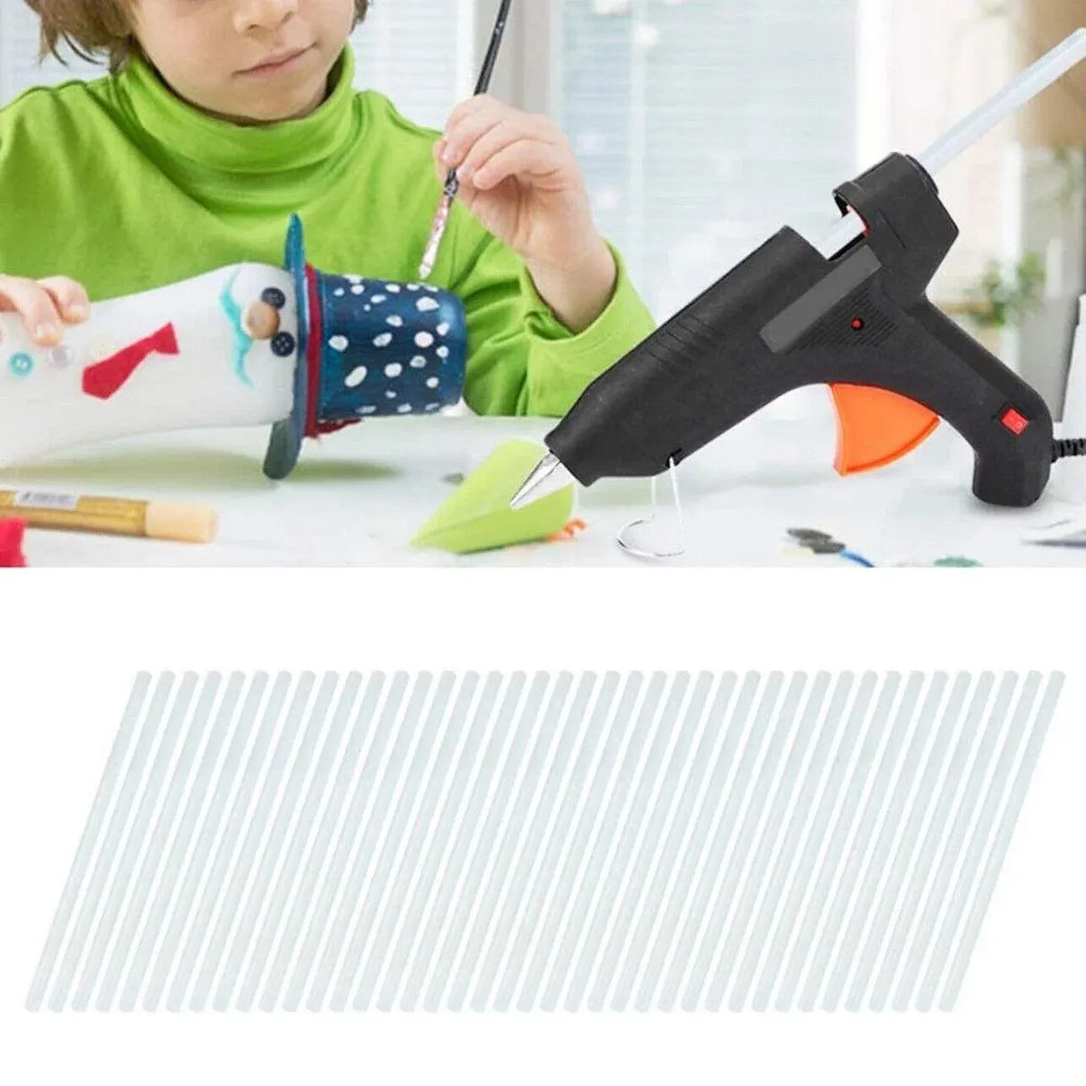 Clear Hot Melt Glue Sticks Adhesive Craft Stick for DIY Glue Tool 7mm 11mm - 11mm x 100mm 10pcs