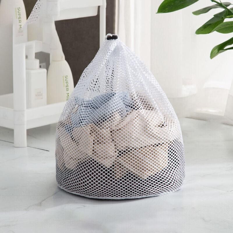 Drawstring Laundry Wash Bag Fine or Coarse Mesh Lingerie Delicate Clothes L - Coarse Mesh L