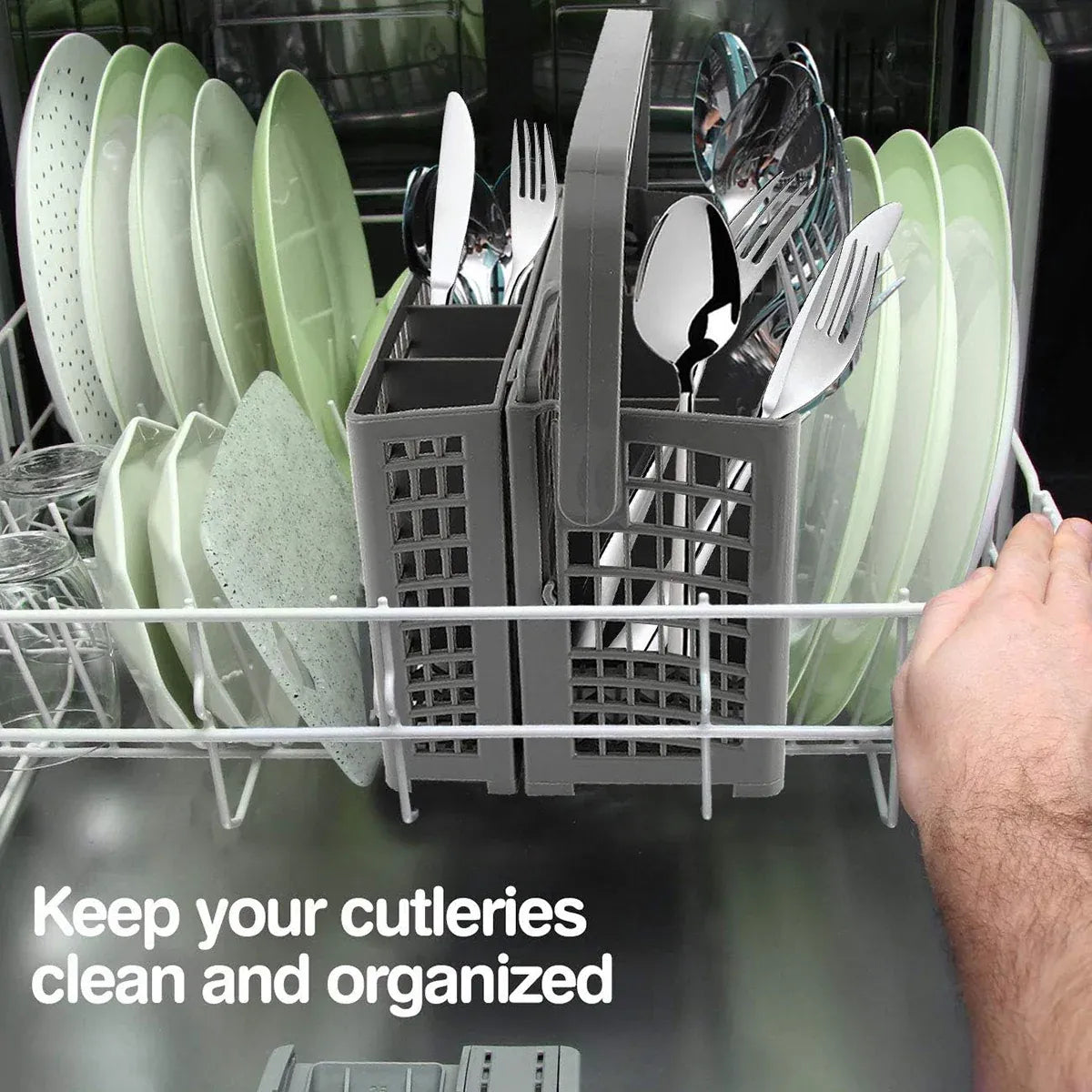 Dishwasher Basket Tableware Knife Fork Storage Box for Kitchen Storage Box