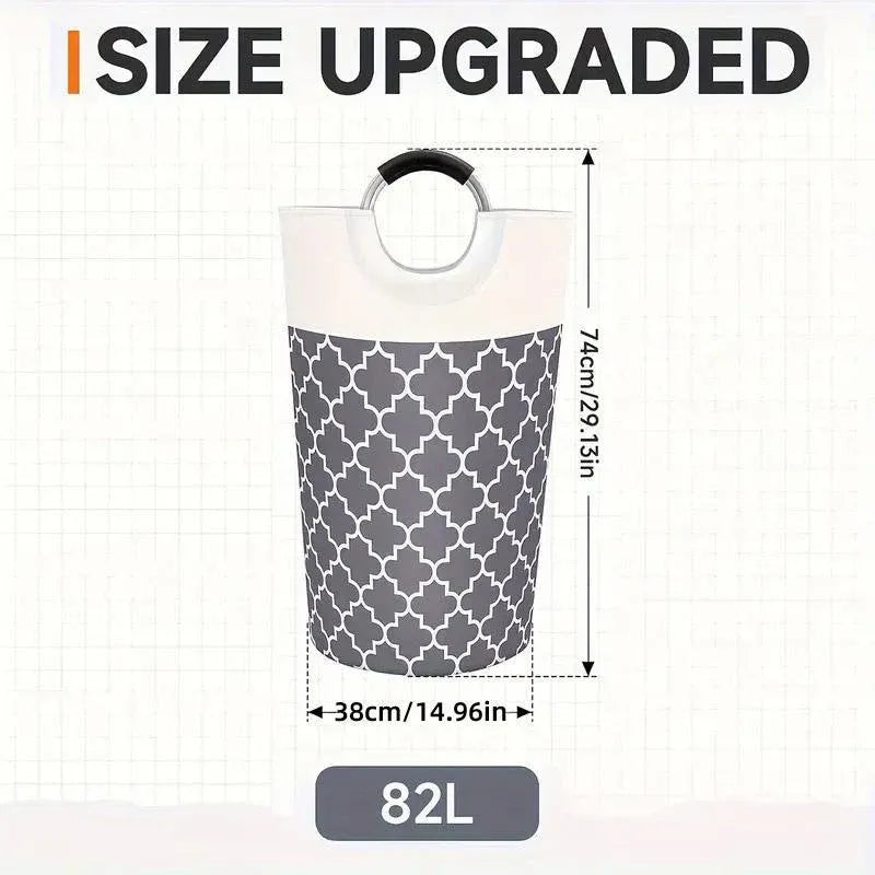 82L Large Capacity Laundry Basket for Dirty Clothes Toy Storage and Organizing - Red
