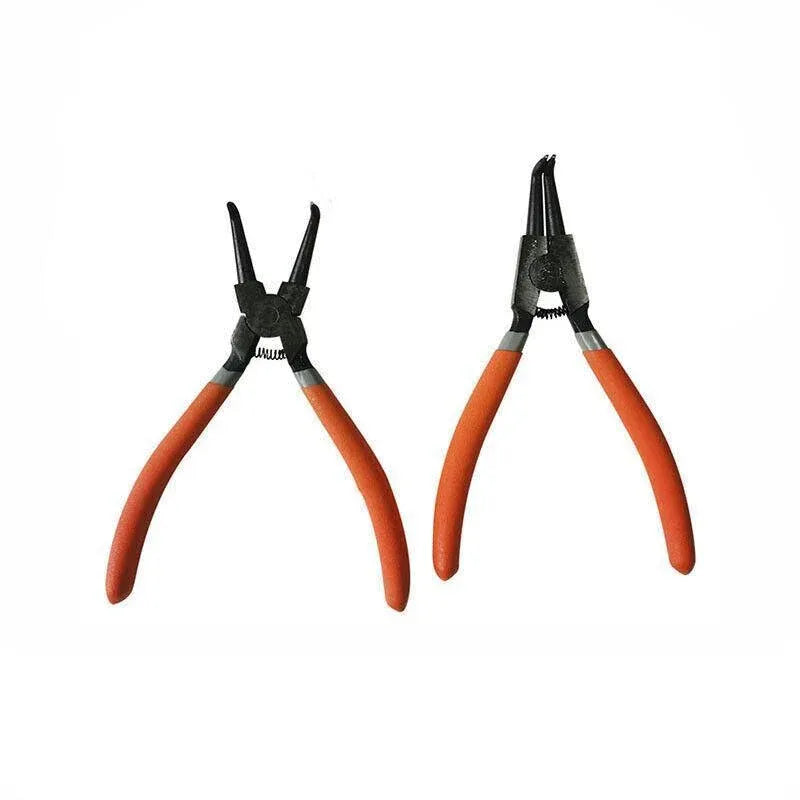 4 Pcs 7inch Circlip Plier Snap Ring Pliers Heavy Duty External Internal With Pouch