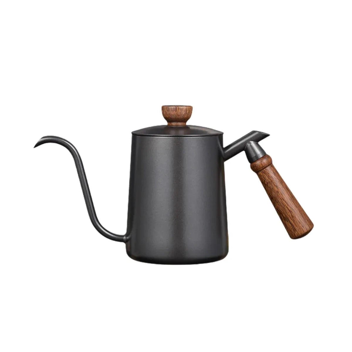 600ml Stainless Steel Coffee Pour Over Kettle Heat Resistant Home Café Brewing - Black