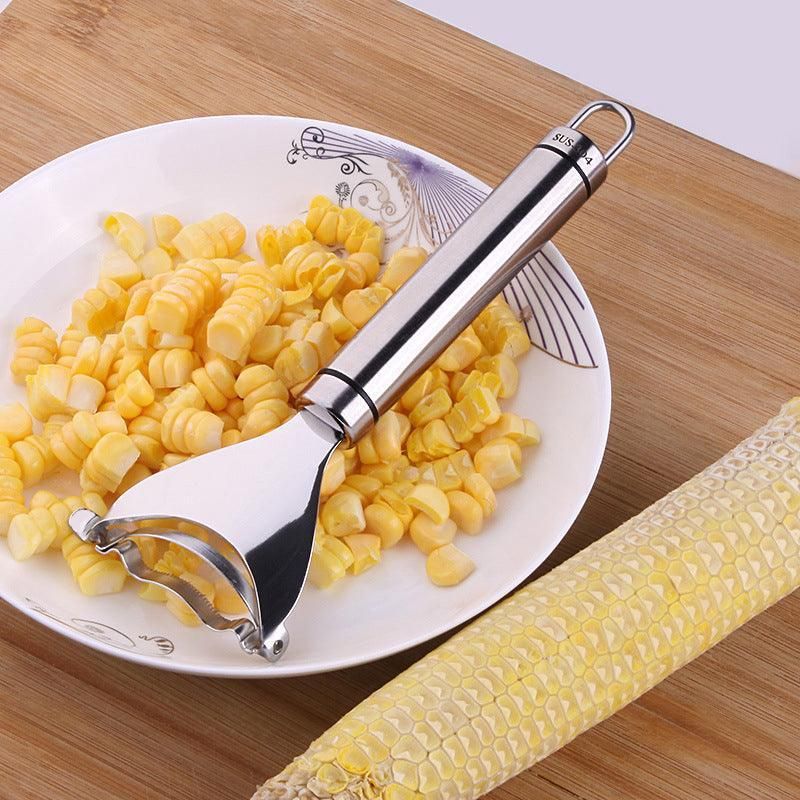 One-Step Corn Peeler Thresher Tools Kitchen Cob Kerneler Cutter Stripper Remover