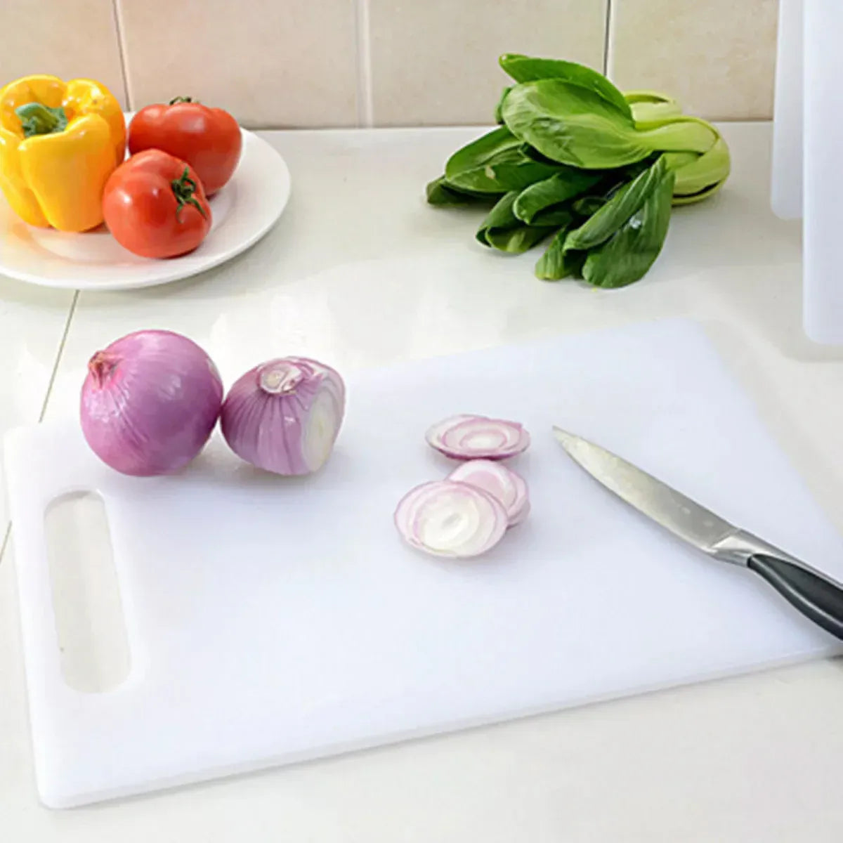 Plastic Cutting Board Small Size Chopping Board for Kitchen Food Prep Home Use - 40x25cm