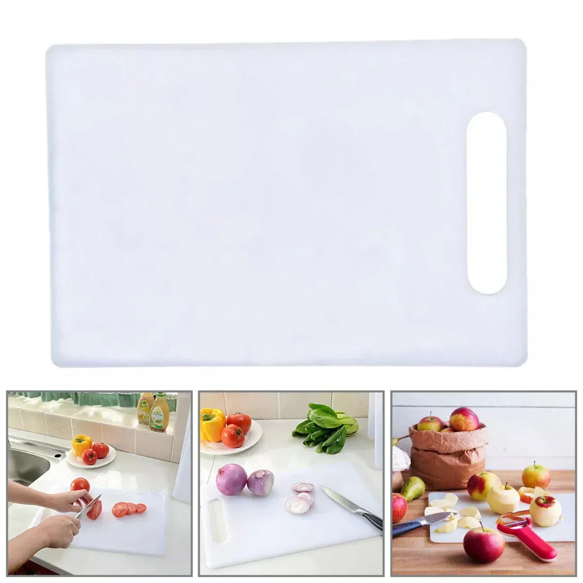 Plastic Cutting Board Small Size Chopping Board for Kitchen Food Prep Home Use - 43x27cm