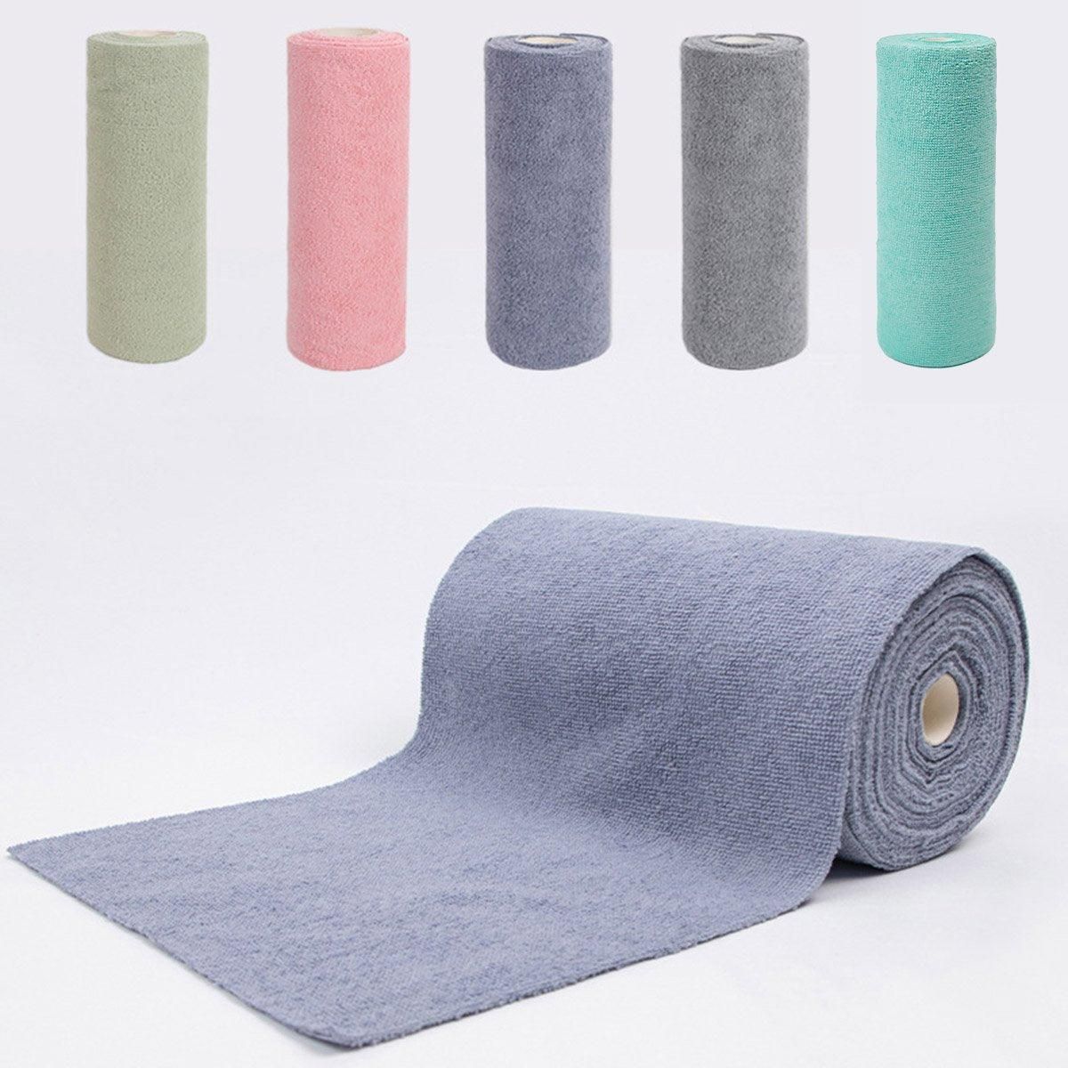 Multifunctional Kitchen Cleaning Towel Strong Absorbent Hand Tear Dish Cloth - Blue
