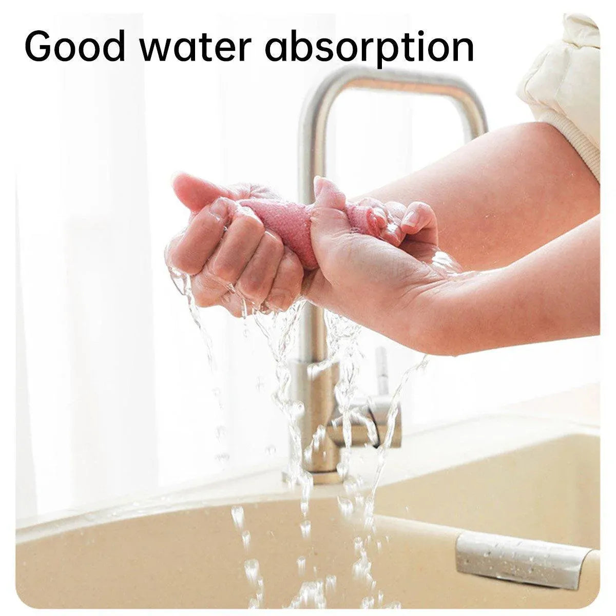 Multifunctional Kitchen Cleaning Towel Strong Absorbent Hand Tear Dish Cloth - Blue