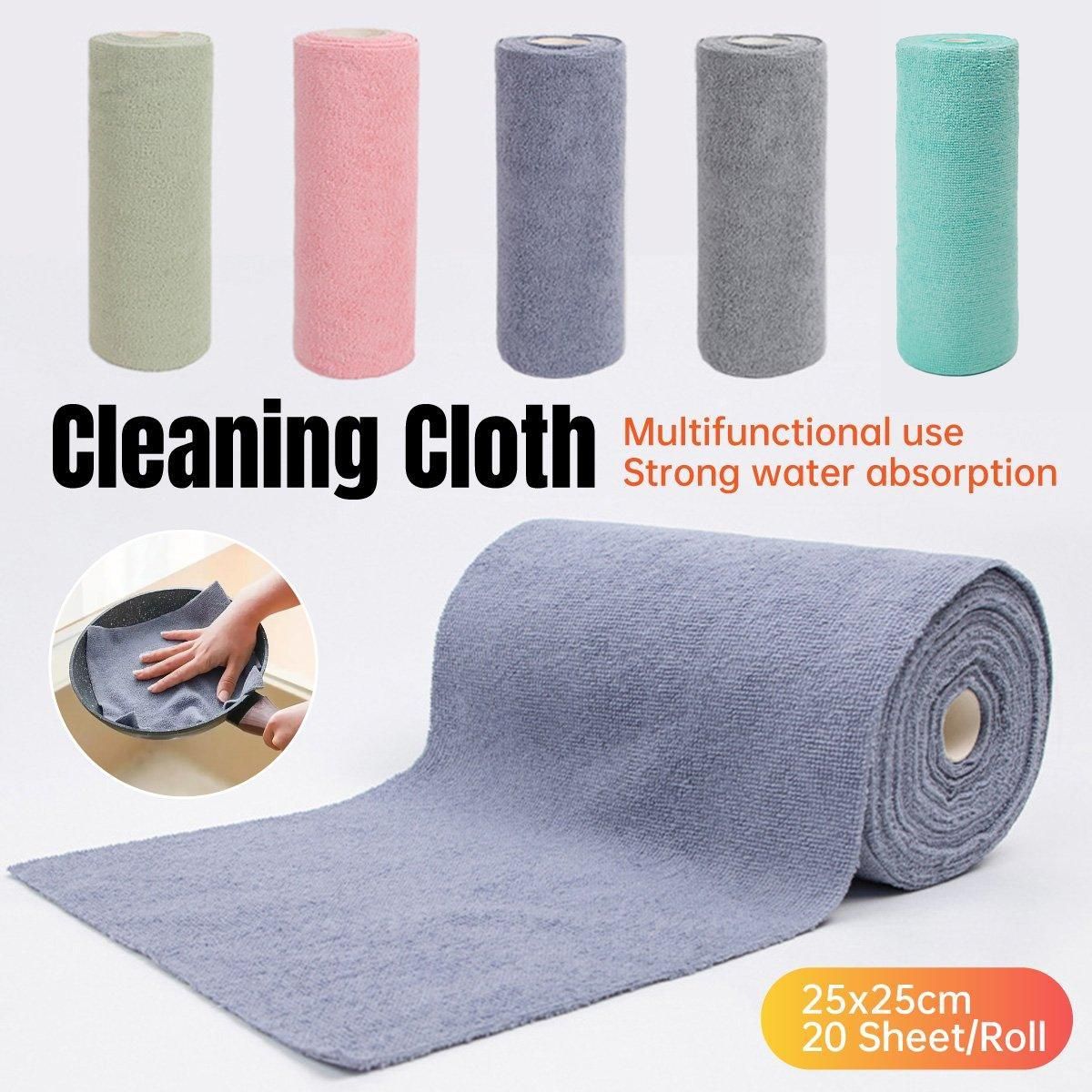 Multifunctional Kitchen Cleaning Towel Strong Absorbent Hand Tear Dish Cloth - Grey