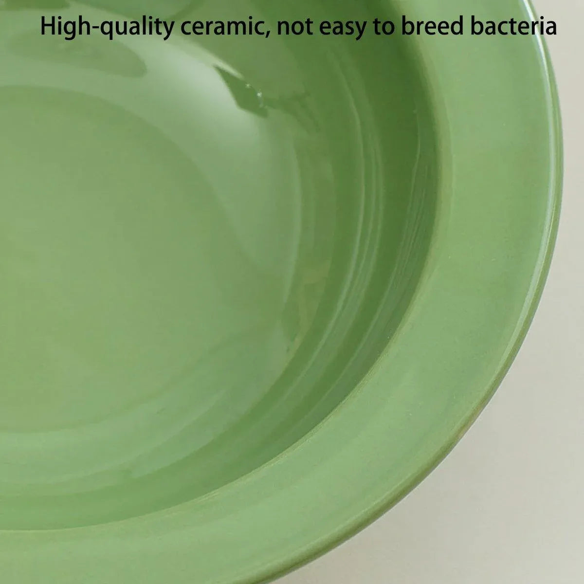 Ceramic Slanted Double Pet Bowl Cat Dog Food Water Bowl Non-Slip Feeding Dish - Purple