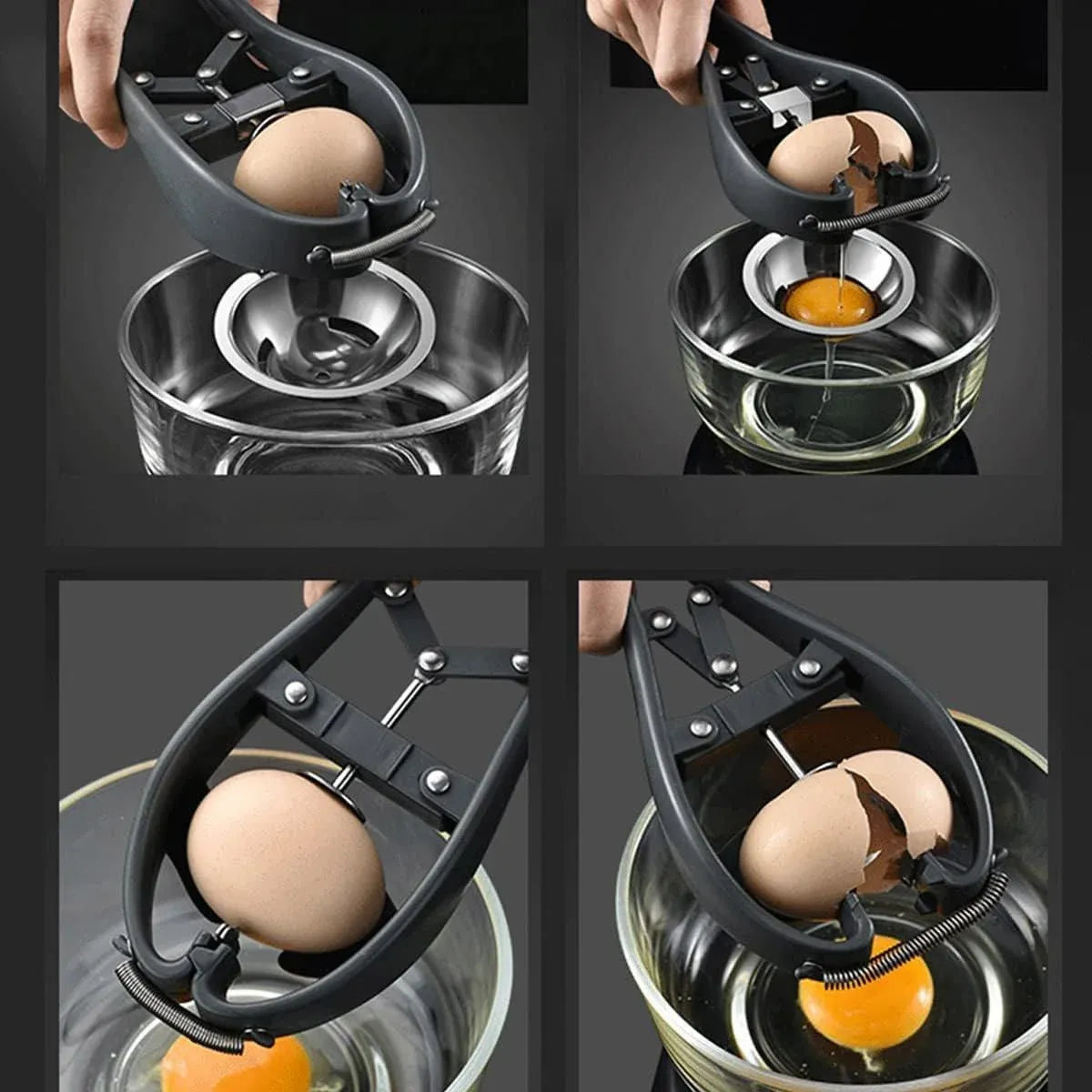 Quick Egg Opener Whisk Baking Kitchen Gadget Tool for Easy Cooking and Meal Prep