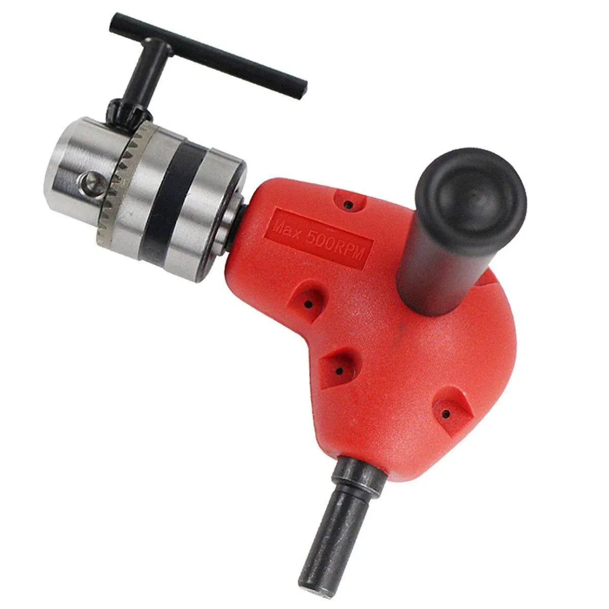 90-Degree Right Angle Drill Attachment 1/4inch Drive Adapter with Chuck Key Tools