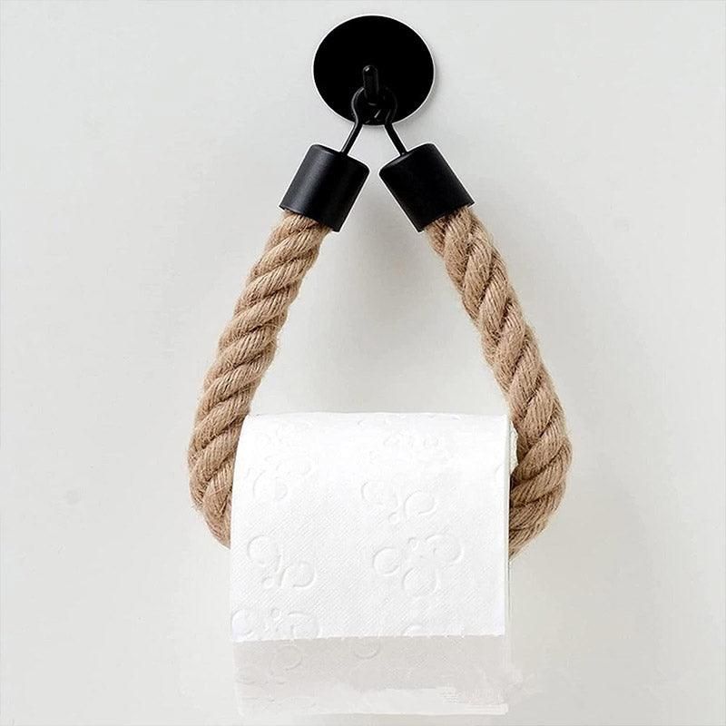 Black Wall Mounted Paper Towel Holder Hanging Roll Dispenser Kitchen Storage