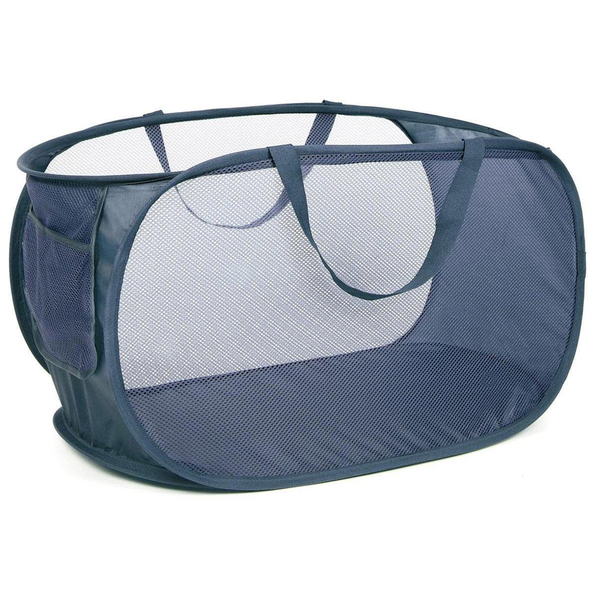 Large Folding Laundry Basket Collapsible Storage Organizer Dirty Clothes Hamper - Green