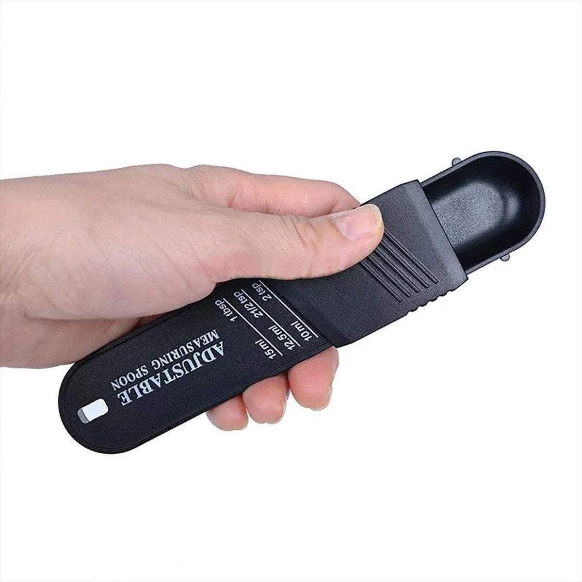 2PCS Adjustable ml Gram Plastic Measuring Spoon Scale Kitchen For Metering Spoon - White