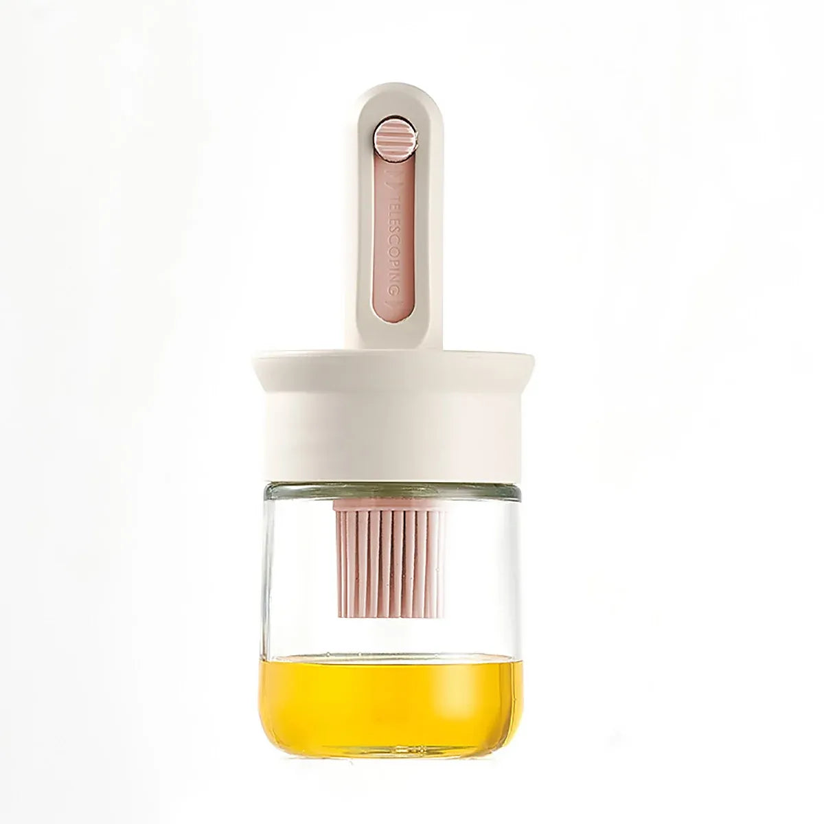 2pcs Glass Oil Bottles with Silicone Brush for Kitchen Cooking Oil Dispenser Set