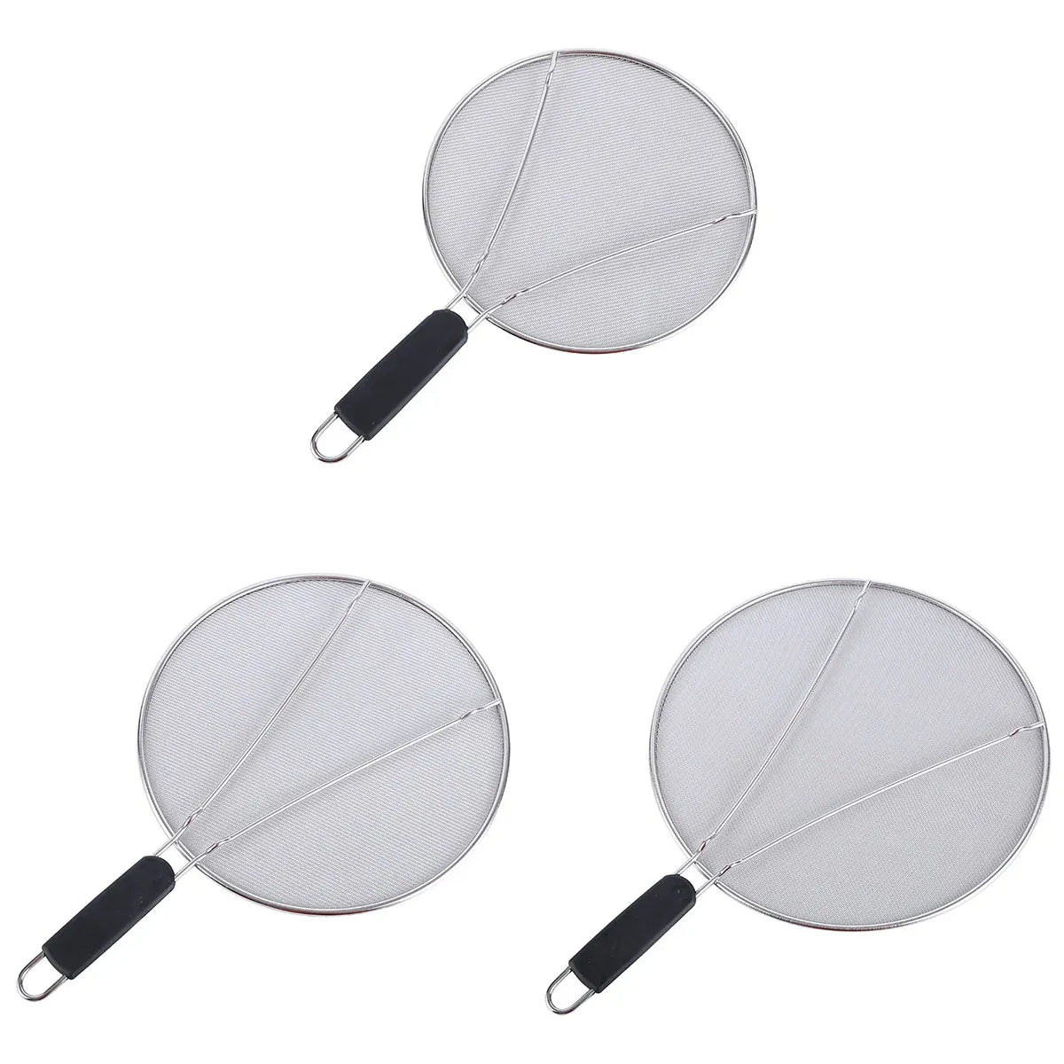 Stainless Steel Mesh Cover Anti Scald Filter Screen Anti Splash Lid For Kitchen - 33cm