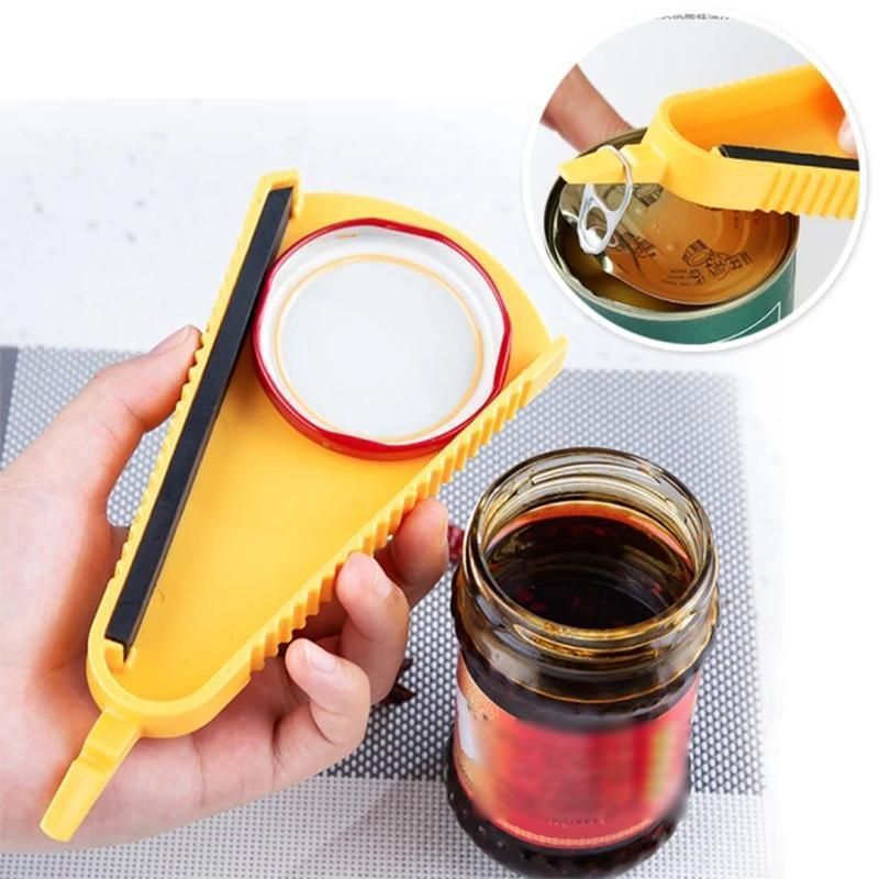 Multipurpose Jar Bottle Can Opener with Non Slip Grip for Kitchen Use