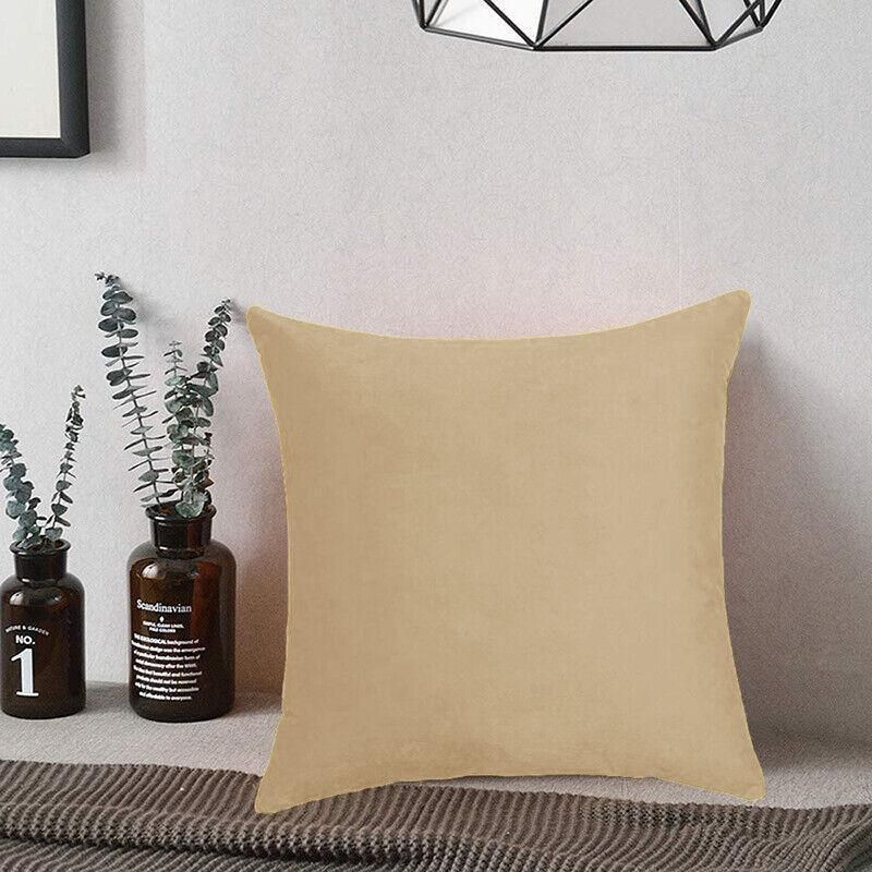 40x40cm Multicoloured Plain Solid Colour Cushion Cover Covers Decorative Pillow Case - Dark Purple