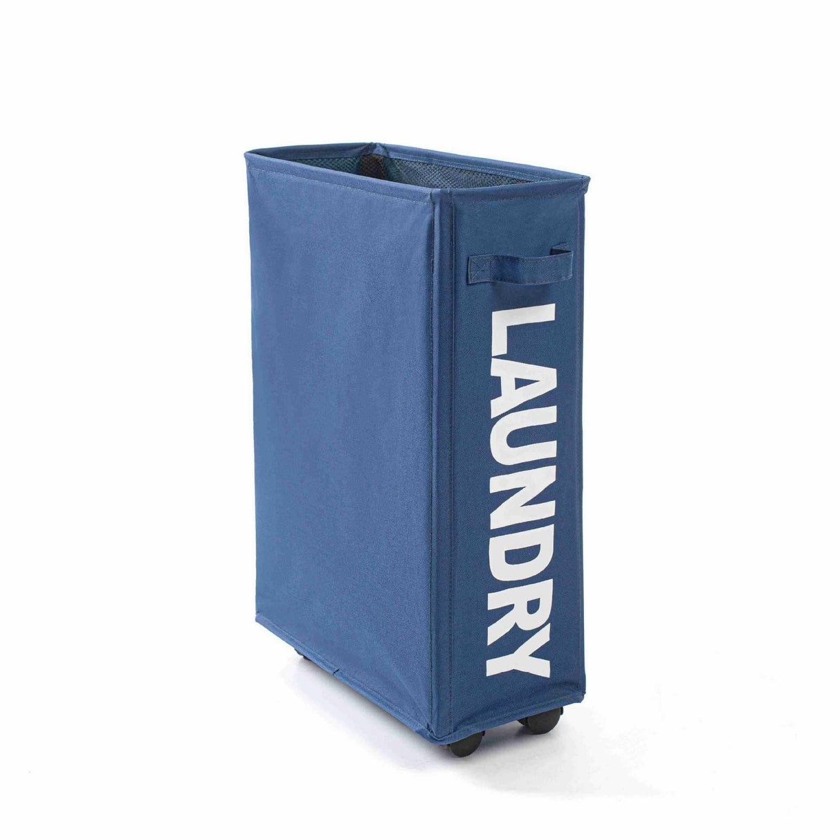 Large Foldable Laundry Washing Clothes Storage Bag Hamper Basket Bin Organiser - Navy