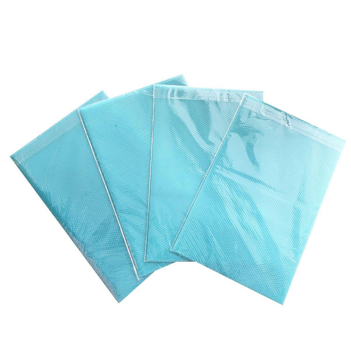 4PCS Cuttable Kitchen Anti-slip Mat Anti-fouling Refrigerator Drawer Liner Mat - Orange