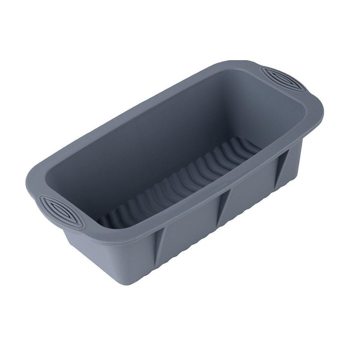 High Temperature Resistant Rectangular Silicone Cake Mold Baking Pan for Kitchen - Purple