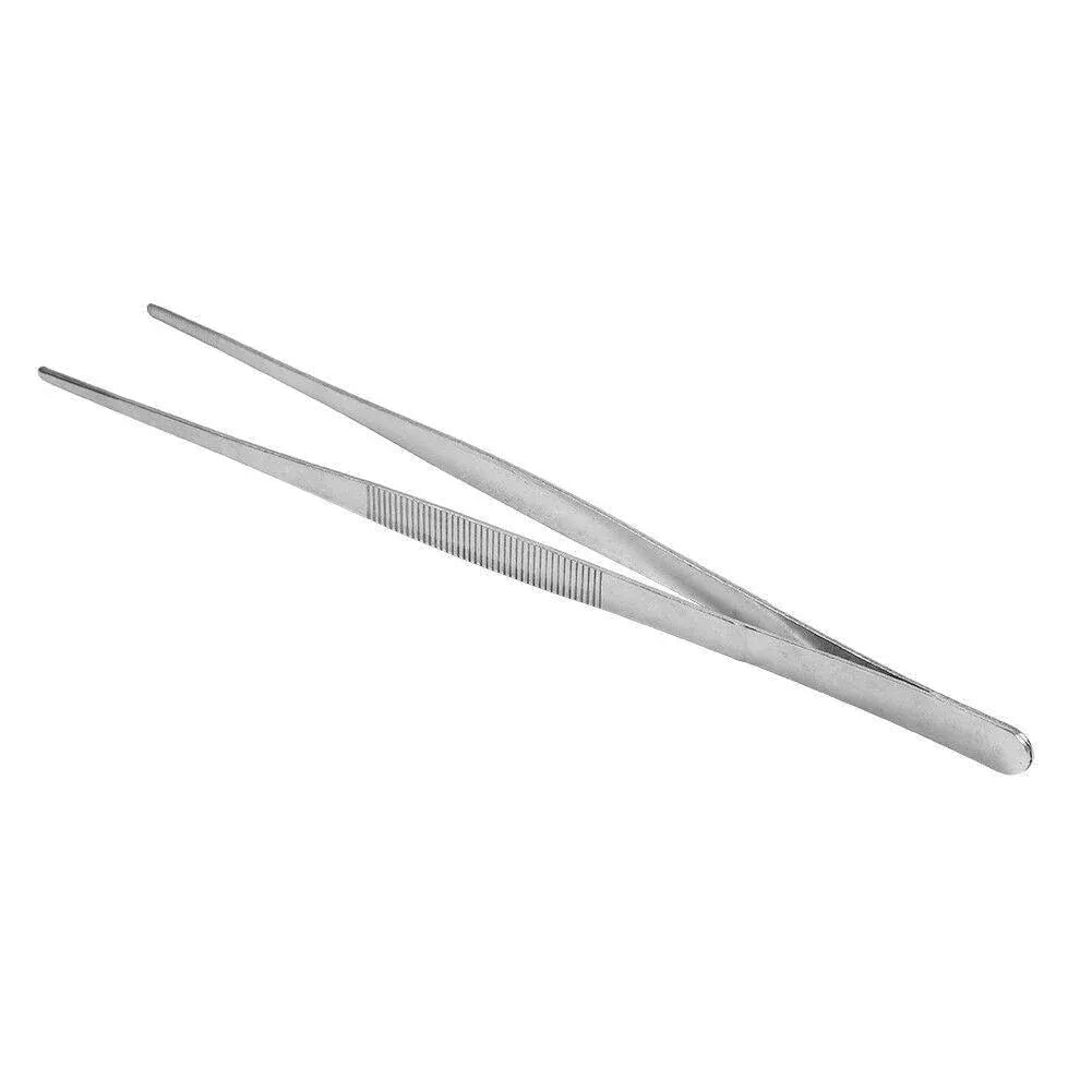 Kitchen Tweezers Silver Garden Tweezer For Professional Use Craft Home Long Au - CR 20cm