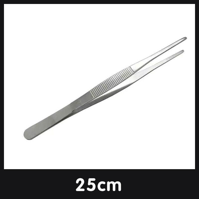 Kitchen Tweezers Silver Garden Tweezer For Professional Use Craft Home Long Au - CR 20cm