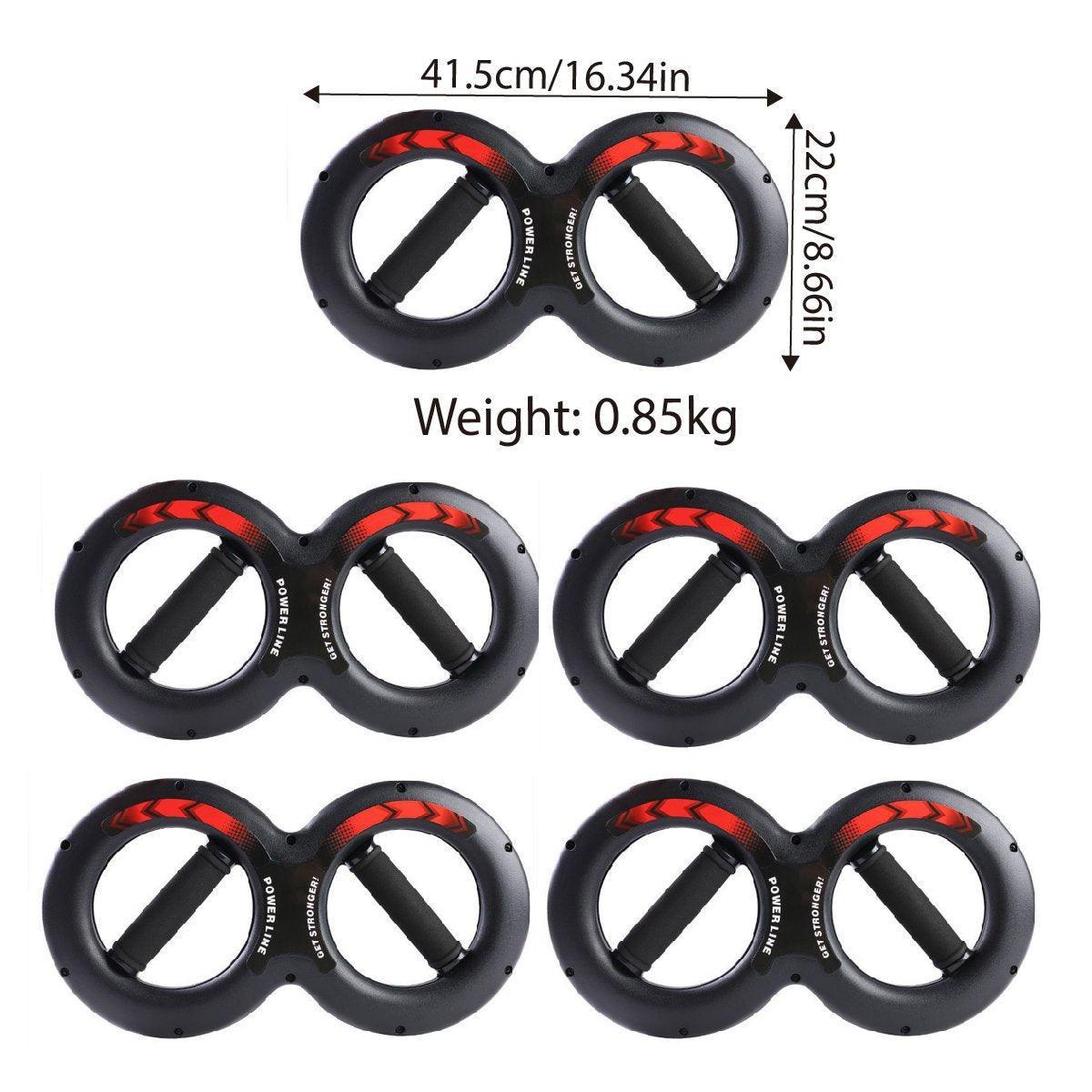 Multifunctional Arm Strength Grip Wrist Power Device Fitness Hand Grip Enhancer - 20kg