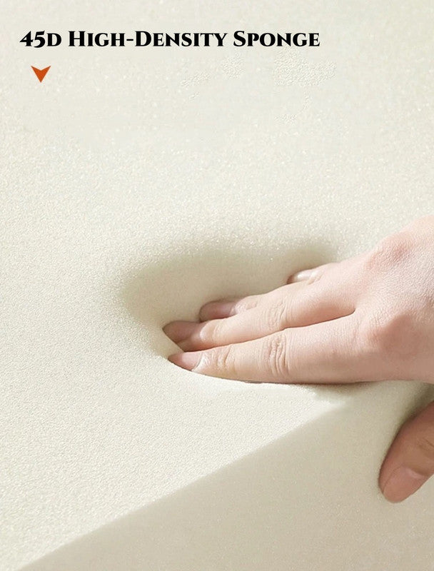 Vacuum-Packed, Comfy Mid Century Togo Lounge Sofa Modern Backrest White Corduroy Armless Retro Decorative Cozy Seat for Indoor