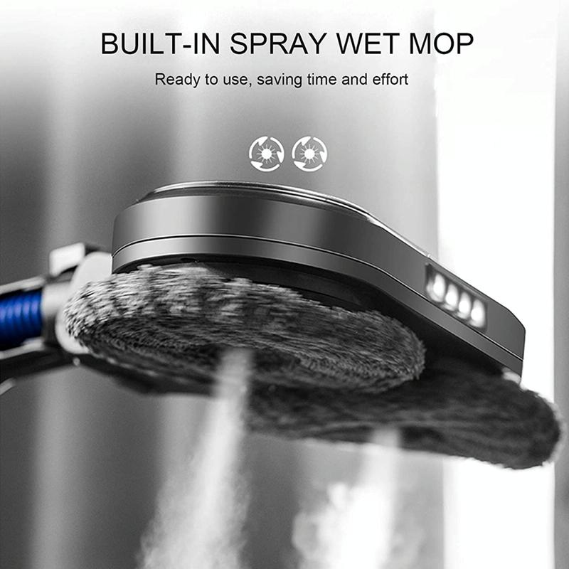 Electric Vacuum Cleaner with Integrated Mopping Head and Water Tank - Includes 6 Rag Pieces - For Dyson V7 V8 V10 V11