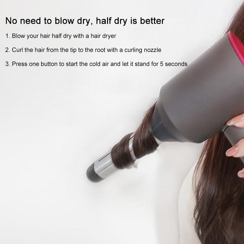 Clockwise Hair Curling Roller for Dyson Hair Dryer - Single