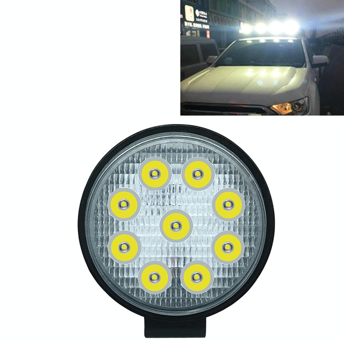 6.7W White Light Round - Shaped Waterproof Car Boat Marine Work Lights Spotlight Led Bulbs Dc 9 - 30V