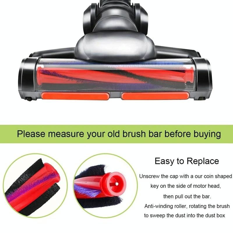 Roller Bar Brush Head for Dyson V6 Dc59 Dc62 Sv03 Vacuum Cleaner - End Cap