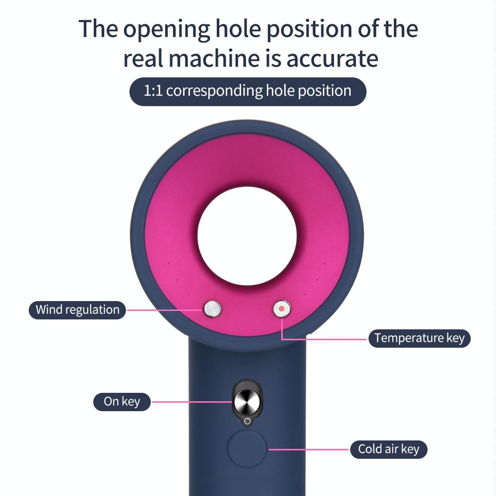 Shockproof Silicone Case For Dyson Hair Dryer - Coral Orange