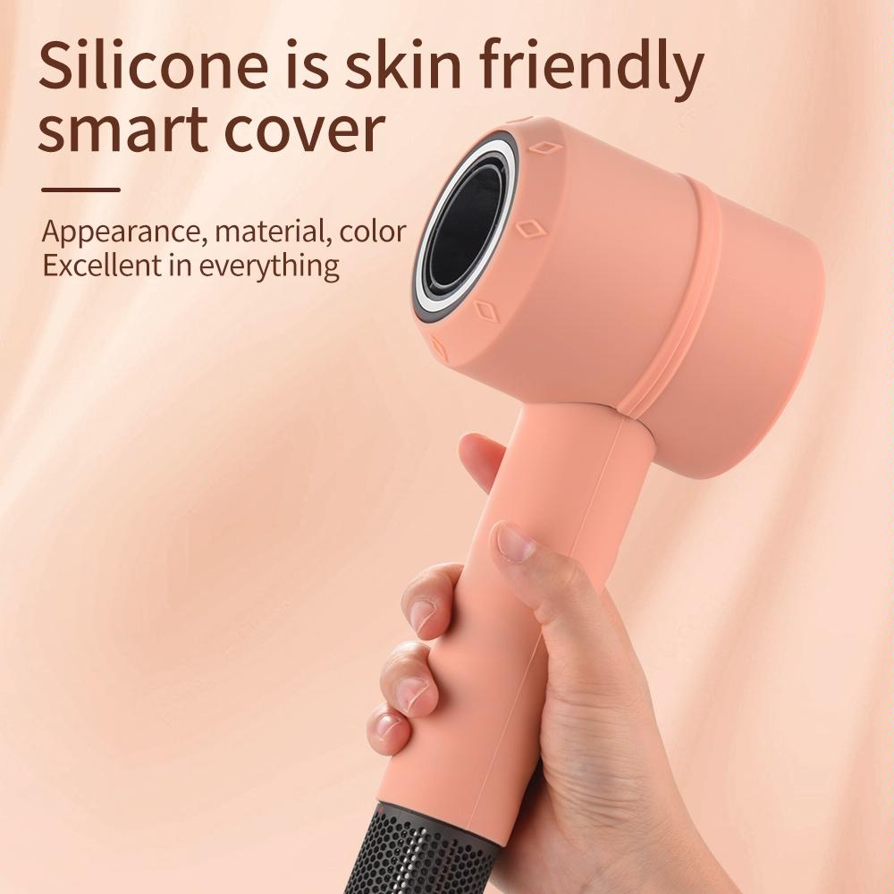 Shockproof Silicone Case For Dyson Hair Dryer - Lavender Grey