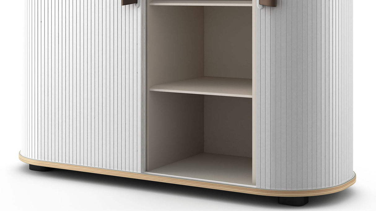 UFOU Fitin Rollin Mobile Roller Shutter Cabinet - Storage with Adjustable Shelves & Wheels