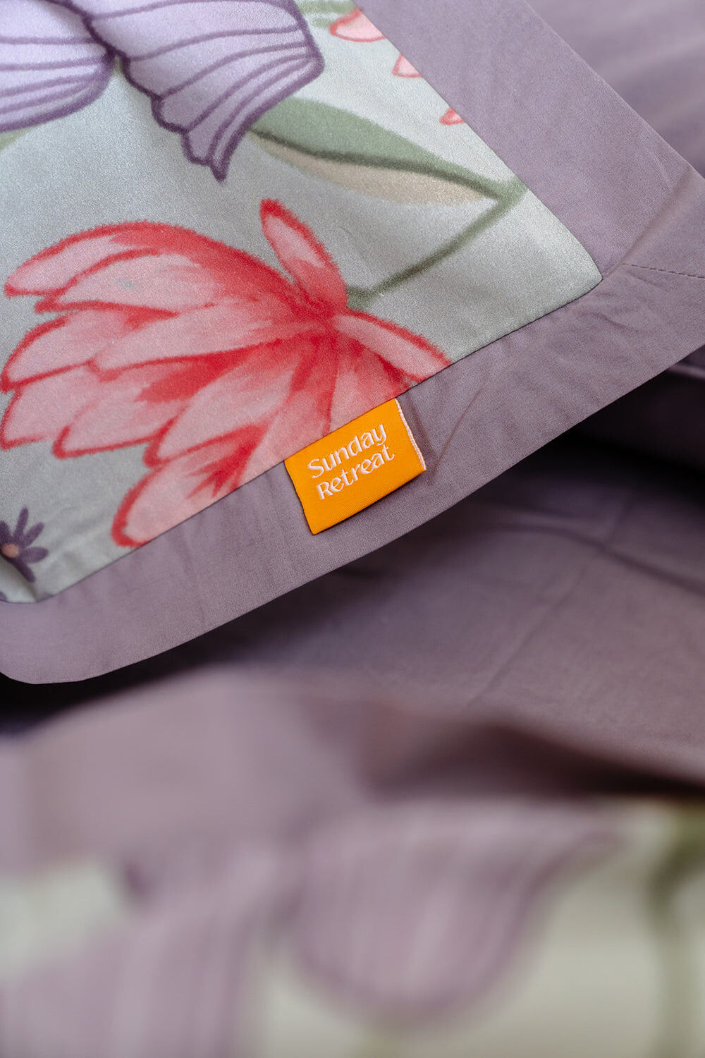 100% Cloud Cotton Duvet Quilt Cover Set w/ 2 Pillow Cases in Serena - Super King