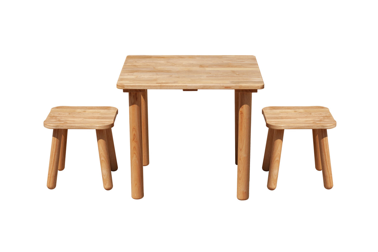 Classic Square table and 2 stools