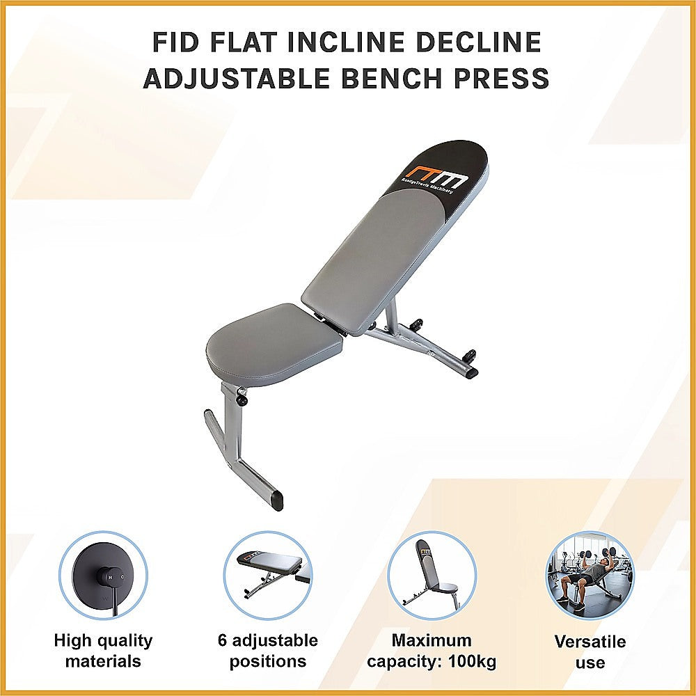 FID Flat Incline Decline Adjustable Bench Press