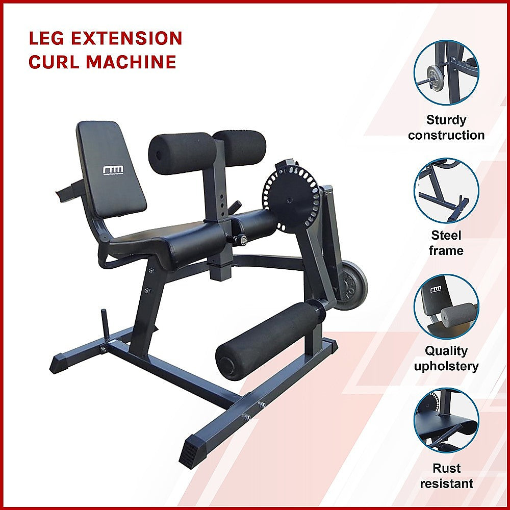 Leg Extension Curl Machine – Adjustable Home Gym Quad & Hamstring Workout Bench