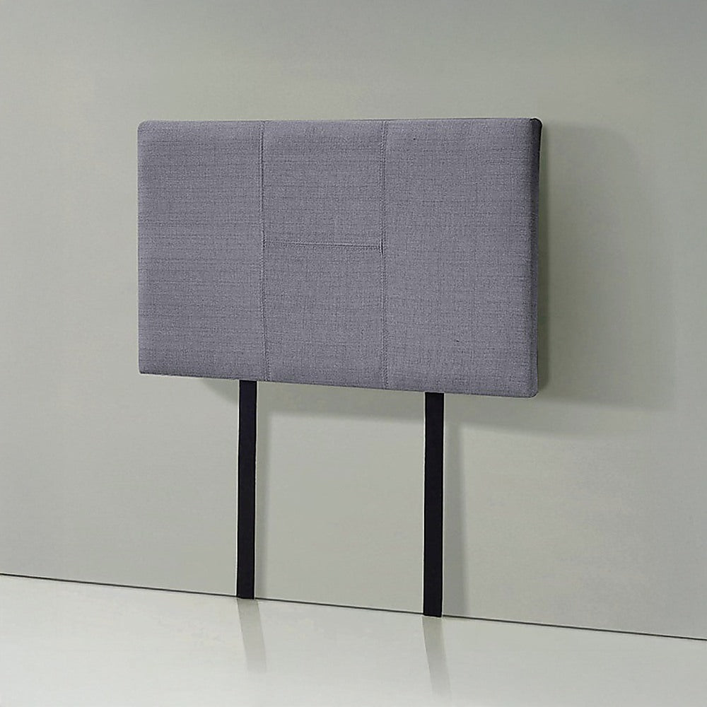 Linen Fabric Single Bed Headboard Bedhead - Grey