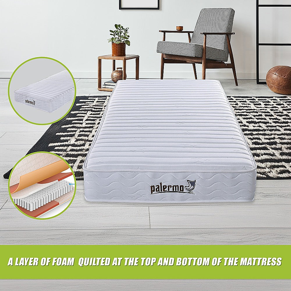 Contour Encased Coil King Single Mattress – Hybrid Support with CertiPUR-US® Certified Foam Comfort Layers