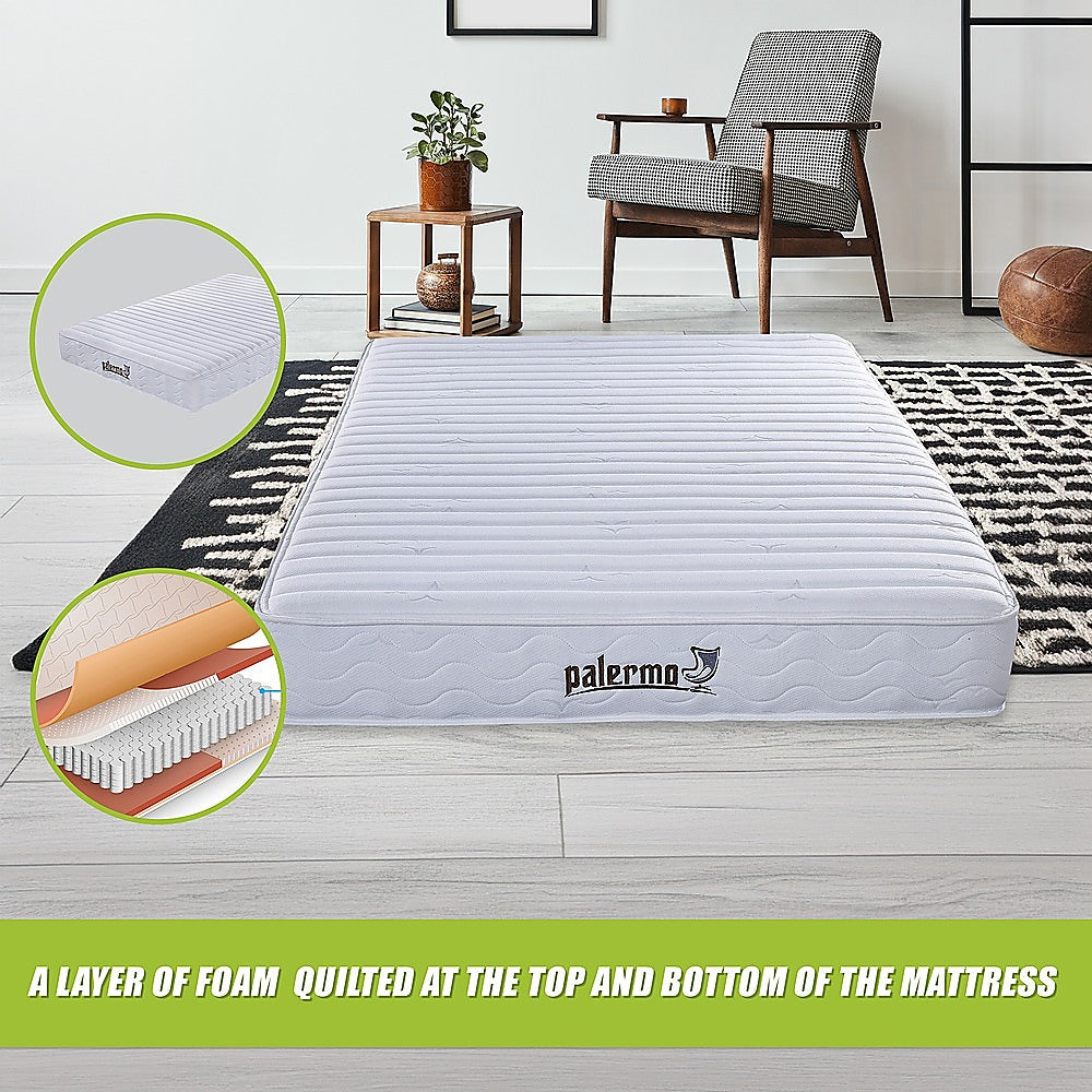 Contour Encased Coil Queen Mattress – Hybrid Support with CertiPUR-US® Certified Foam Comfort Layers