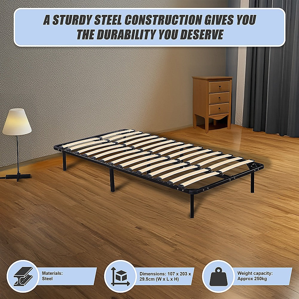 King Single Metal Bed Frame - Bedroom Furniture