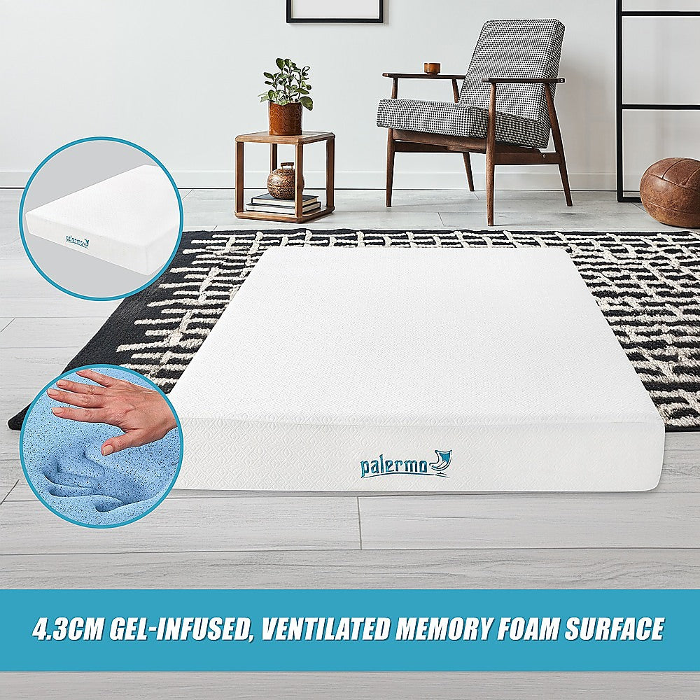 Queen 25cm Gel Memory Foam Mattress – Dual-Layered Comfort with CertiPUR-US® Certified Foam