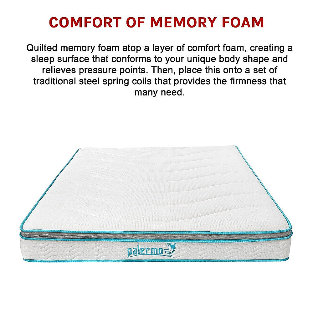Queen 20cm Hybrid Mattress – Memory Foam and Innerspring Support