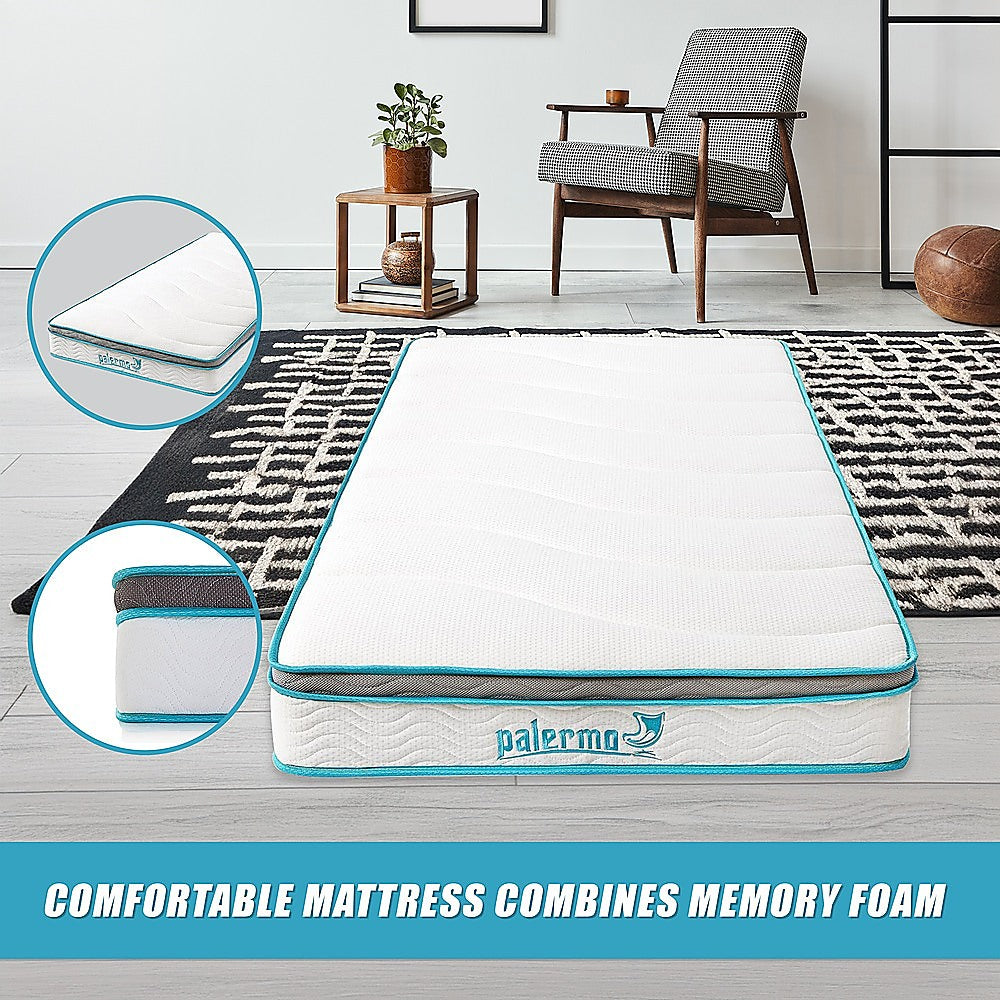 Single 20cm Hybrid Mattress – Memory Foam and Innerspring Support