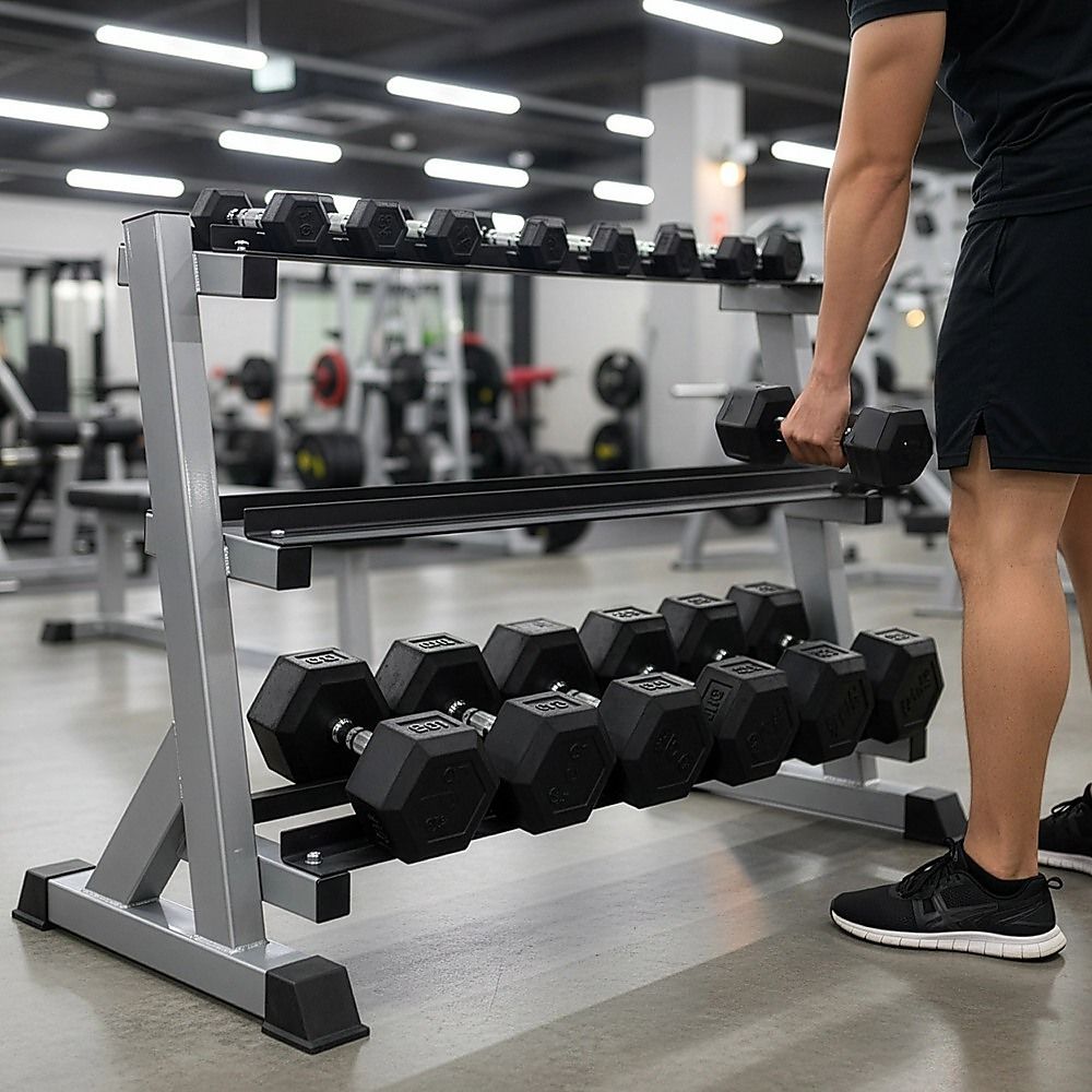 3 Tier Dumbbell Rack for Dumbbell Weights Storage